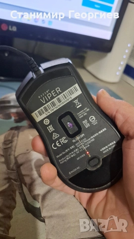 геймърска мишка razer viper, снимка 3 - Клавиатури и мишки - 53672892