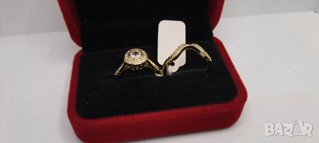 Два пръстена комплект с кутия, снимка 2 - Пръстени - 52633515