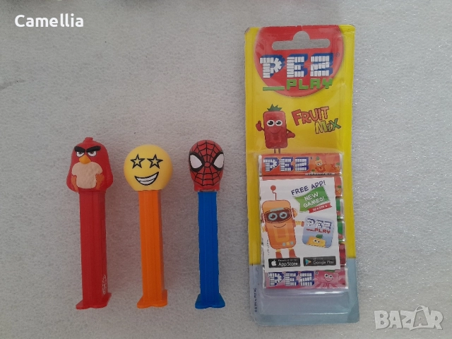 PEZ диспенсъри ПЕЗ + бонбони