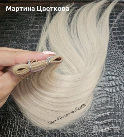 100% Естествена славянска коса + ПОДАРЪК, снимка 9 - Аксесоари за коса - 52536156