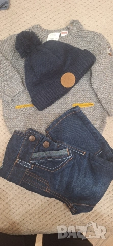 Дънки и ризки за момчета,размер 86 и 92