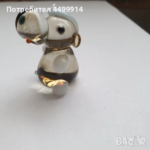 Стъклена фигура на хипопотамче, снимка 3 - Колекции - 50964764