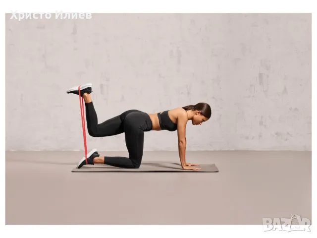 Фитнес ленти Комплект ластици за крака Сет ластици 4бр, снимка 4 - Фитнес уреди - 50439794