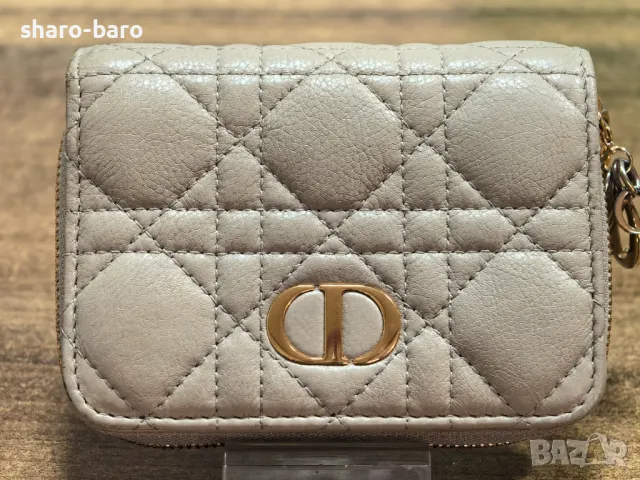 Dior Caro Scarlet Wallet Cannage Calfskin , снимка 1 - Портфейли, портмонета - 48873894