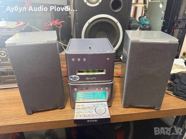 AİWA HR-MD90EZ MD-CD TUNER STREO Mini System , снимка 4 - Аудиосистеми - 54106762