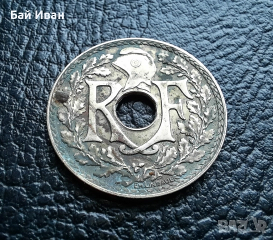 Стара монета 10 сантима 1939 г. Франция - топ !, снимка 9 - Нумизматика и бонистика - 42211418