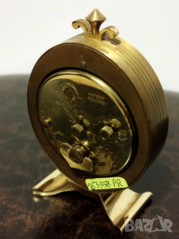 Стар швейцарски будилник, настолен часовник, снимка 6 - Антикварни и старинни предмети - 52318413