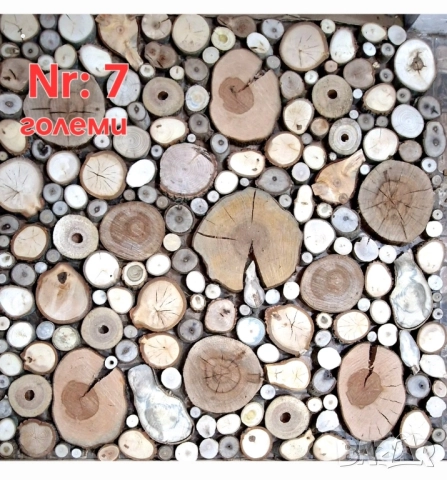 Пана от дървени шайби, снимка 4 - Декорация за дома - 39710152