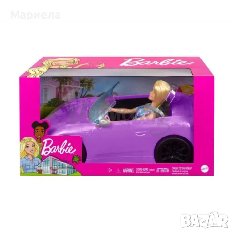 Кукла Barbie - Комплект кукла с кола кабрио, снимка 6 - Кукли - 48712072