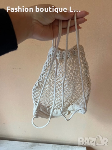 Плетена малка лятна мешка ❤️, снимка 4 - Чанти - 52002193