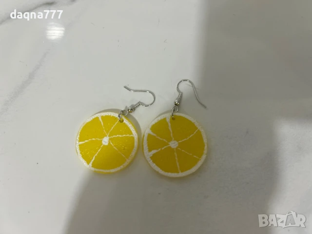 Интересни обеци лимони ново!, снимка 7 - Обеци - 51079138
