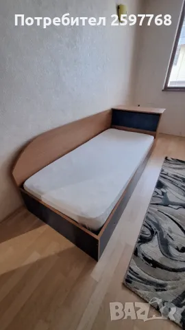 Детско обзавеждане.Единично легло с ракла,двулицев матрак и два гардероба , снимка 3 - Спални и легла - 49782940