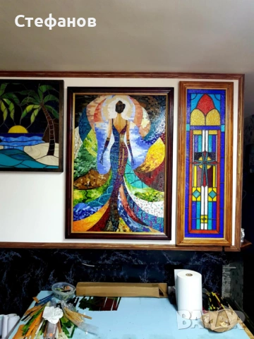 Мозайка - уникална картина от стъкло, снимка 4 - Картини - 54273723