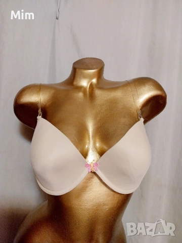 80 С Сутиен в цвят телесен със силиконов гръб