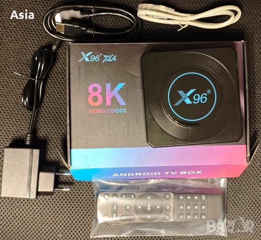 Продавам Android TV Box x96 x4 4GB RAM/64GB eMMC/8K с IP ТЕЛЕВИЗИЯ, снимка 2 - Приемници и антени - 52459247