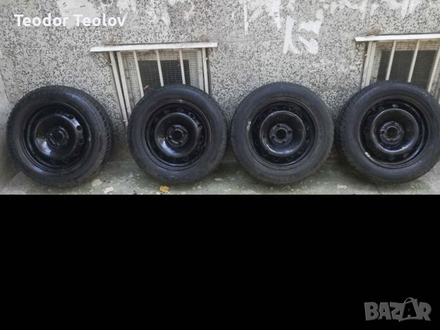 Продавам джанти от Рено Лагуна в комплект  със зимни гуми., снимка 1 - Гуми и джанти - 45957406