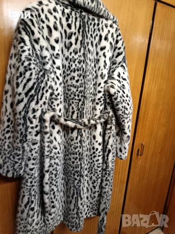 Палто леопардов десен, снимка 3 - Палта, манта - 53267883