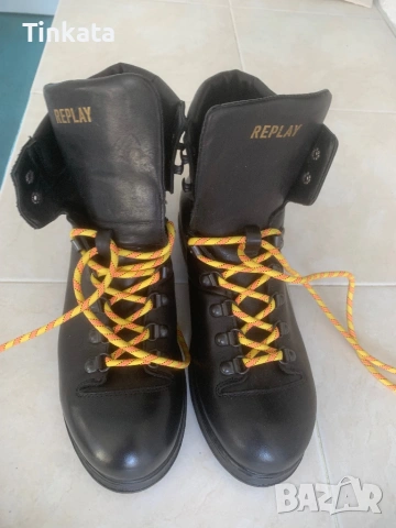 Replay мъжки боти естествена кожа