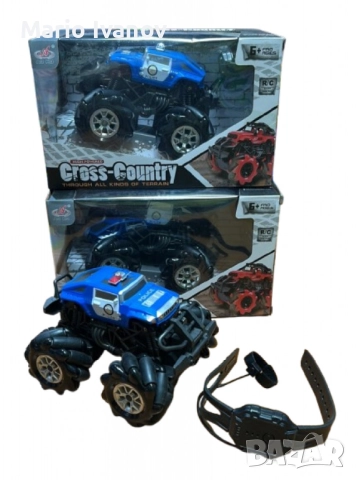 Полицейски джип с управление с жестове чрез часовник, снимка 7 - Коли, камиони, мотори, писти - 52836730