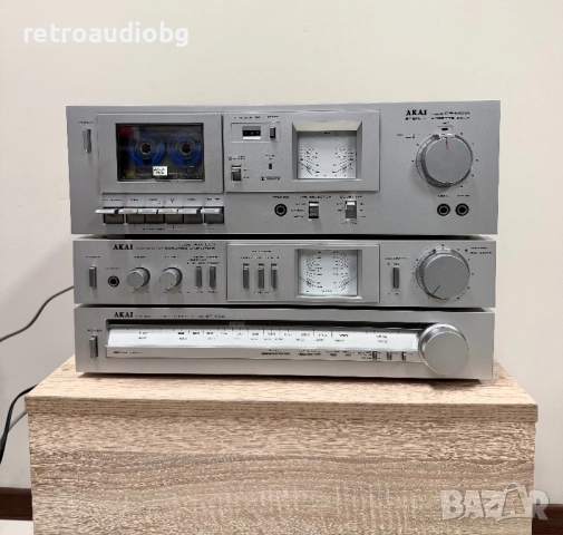 🔉Ретро аудио сет AKAI - усилвател AM-U01, тунер AT-K02, Дек CS-M01 - Made in Japan🔉, снимка 4 - Аудиосистеми - 52147271