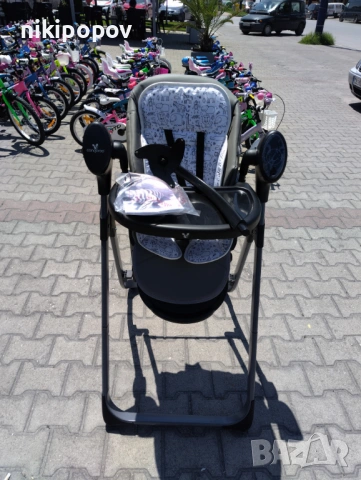 CANGAROO Стол за хранене с функция люлка NIRVANA 2в1 сив, снимка 10 - Проходилки - 53569087