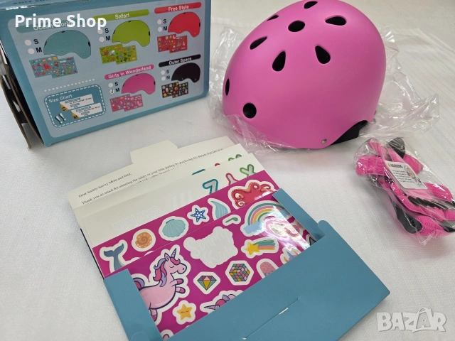 Детска защитна каска Simply Kids със стикери, Размер M, 8-14г, снимка 11 - Спортна екипировка - 53904918