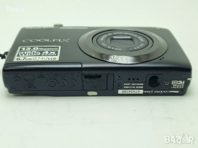 Nikon COOLPIX S3000 Digital Camera 12.0MP 4x Optical Zoom BLACK Works, снимка 14 - Фотоапарати - 53805069