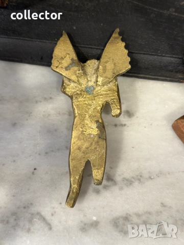 Бронзова пластика - ангел / икар. №8087, снимка 2 - Антикварни и старинни предмети - 54090001