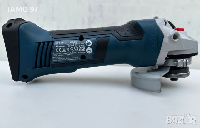 BOSCH GWS 18-125 V-Li - Акумулаторен ъглошлайф 18V като нов!, снимка 5 - Други инструменти - 46698373