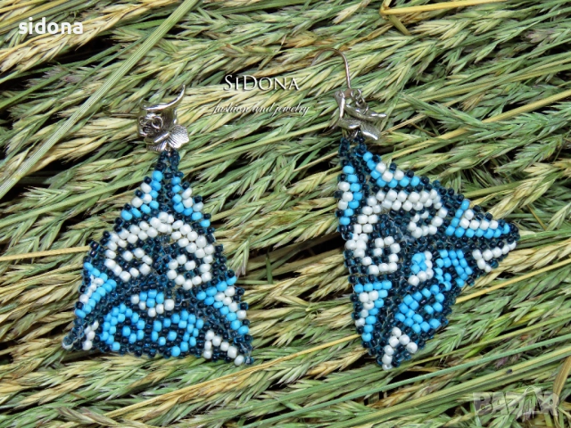 Обеци с мъниста SiDona II, снимка 2 - Обеци - 38012165
