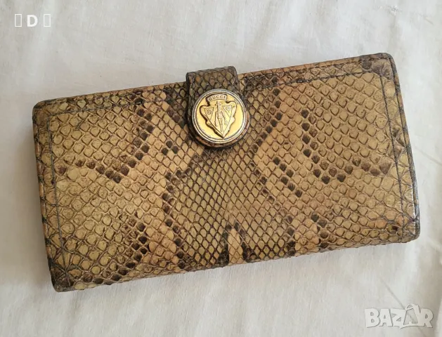 GUCCI оригинално портомоне ПИТОН, снимка 7 - Портфейли, портмонета - 50360798