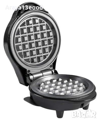Мини гофретник Bestron AMW500Z Black Label 550W, черен, снимка 3 - Гофретници - 53874875