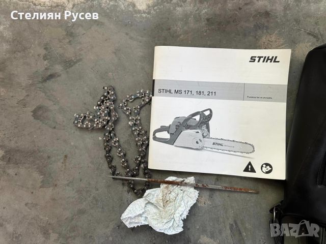 НОВА stihl ms181 бензинова резачка за дърва / верижен трион - цена 395лв -оригинал , купена е 01,202, снимка 3 - Градинска техника - 45098410