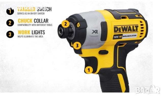 Акумулаторен безчетков импакт Dewalt DCF887N, без батерии и зарядно, снимка 3 - Винтоверти - 45855887