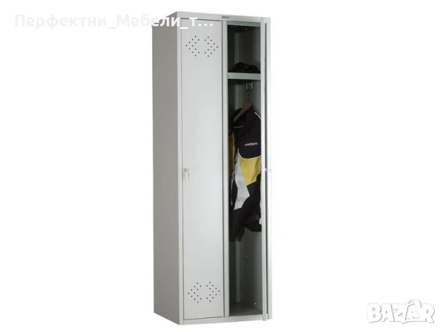 Икономичен евтин двоен метален гардероб за 2 души,за 2ма работника, снимка 2 - Обзавеждане за заведение - 51218319