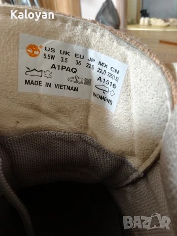 Оригинални кожени боти Timberland 36, снимка 5 - Дамски боти - 53923373