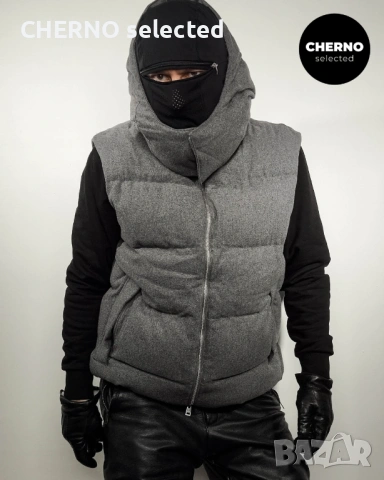 Мъжки пухен елек с качулка MANGO Hooded Puffer Vest – размер XXL, снимка 5 - Якета - 53772970