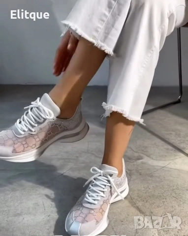 дамски летни маратонки Gucci , снимка 5 - Маратонки - 53580479