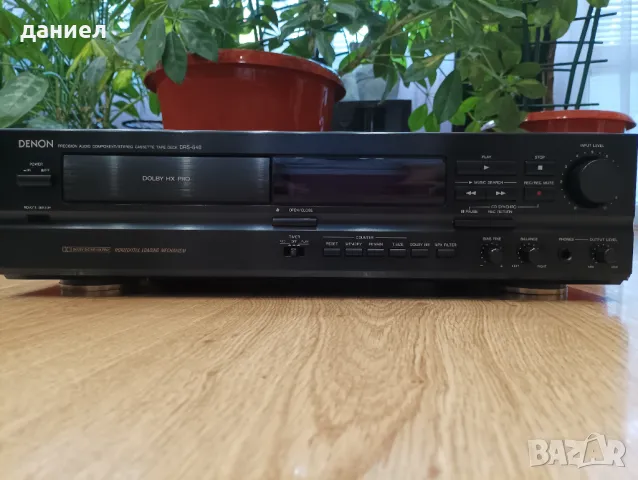 Касетен дек DENON DRS-640 с отличен външен вид - като нов и перфектен технически, снимка 5 - Декове - 46690956