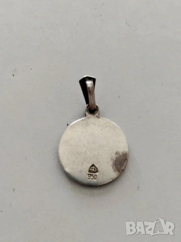 Сребърна висулка Богородица, снимка 3 - Колиета, медальони, синджири - 53663517