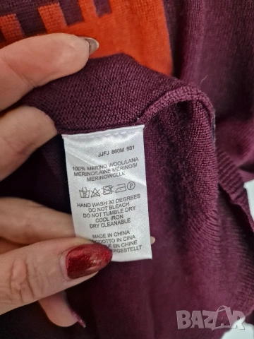 Страхотен мъжки пуловер PAUL SMITH JEANS , размер L , 100% вълна , снимка 6 - Пуловери - 53061436