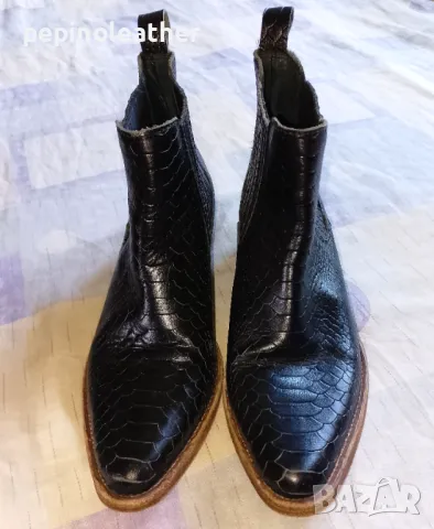 Рокерски, МОТО, каубойски, военни кожени ботуши, мъжки, дамски, детски, снимка 10 - Мъжки боти - 11665429