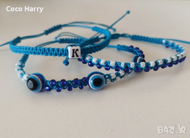 Комплект гривни Ах морето,ръчно изработени