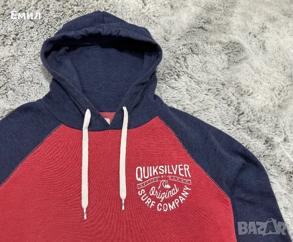 Мъжки суитшърт Quiksilver Major Block Hoodie, размер М, снимка 2 - Суичъри - 48560745