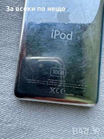 Айпод Apple iPod Classic 5th Generation Black A1136 30GB EMC 2065 Айпод Apple iPod Classic 5th Gener, снимка 7 - iPod - 46419708