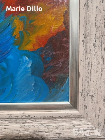Авторска картина масло върху платно, снимка 3 - Други ценни предмети - 53950165
