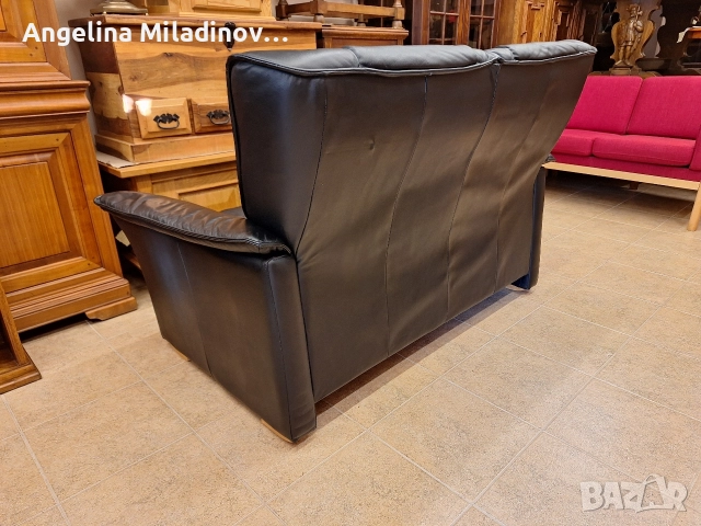 Диван двойка естествена кожа , снимка 7 - Дивани и мека мебел - 52710582