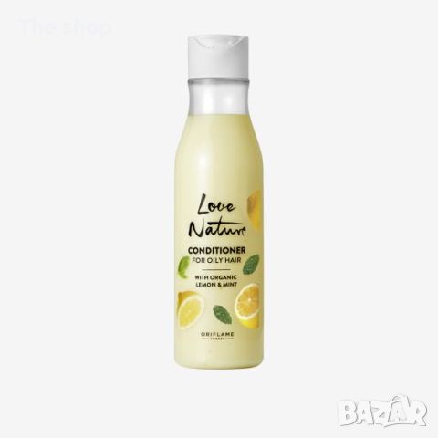 Балсам за мазна коса с органични екстракти от лимон & мента (012), снимка 1 - Продукти за коса - 46471031