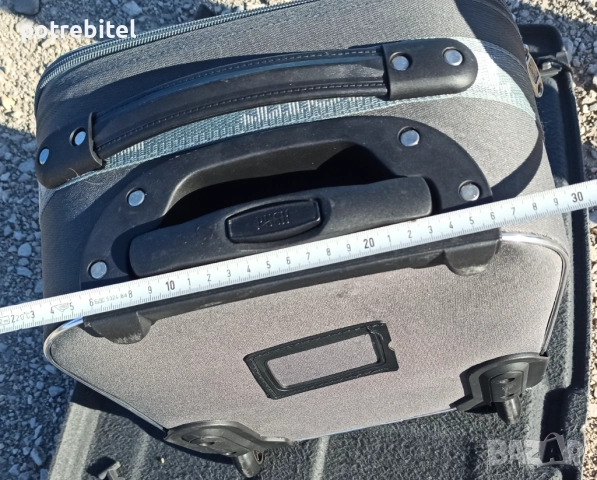 куфар с колелца 42х30х20 -усилен текстил с телескопична дръжка - 2 х20 лв / бр, снимка 8 - Куфари - 51937926