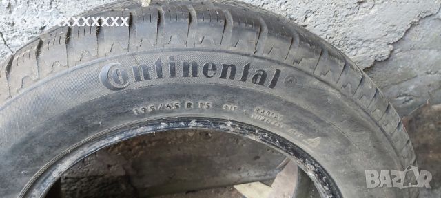 зимни гуми комплект continental 2 броя 195/65/r15 , снимка 4 - Гуми и джанти - 45593394